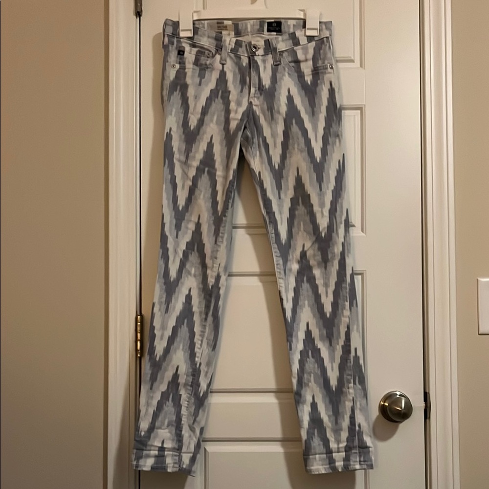 Ag Adriano Goldschmied Gray Straight Leg Jeans